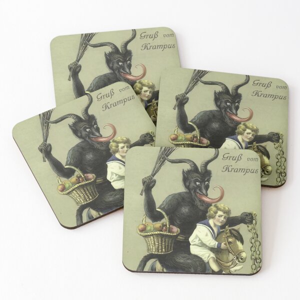 Item preview, Greetings from Krampus Vintage Christmas Art designed and sold by Retr0Tshirts.