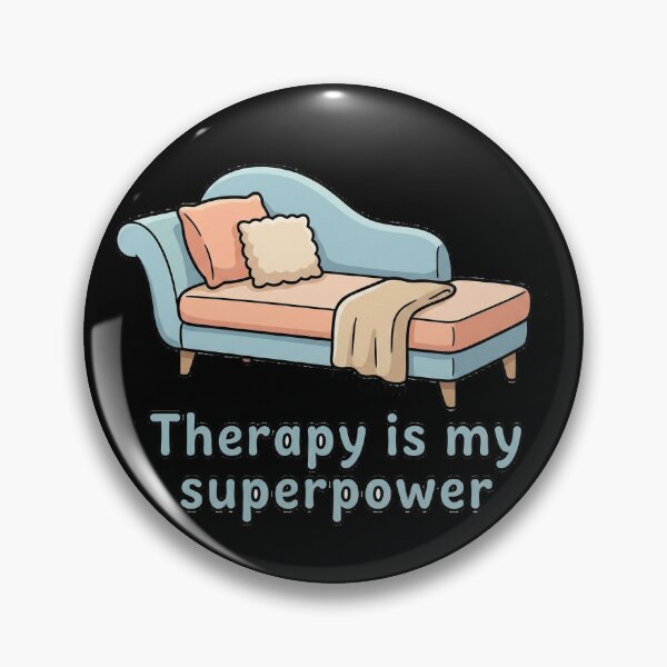 Item preview, Therapy Is My Superpower - mental-health/self-care designed and sold by Designspot2020.