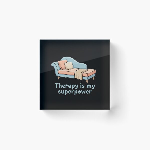 Item preview, Therapy Is My Superpower - mental-health/self-care designed and sold by Designspot2020.