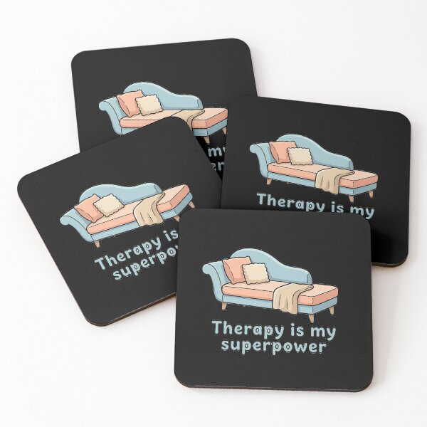 Item preview, Therapy Is My Superpower - mental-health/self-care designed and sold by Designspot2020.