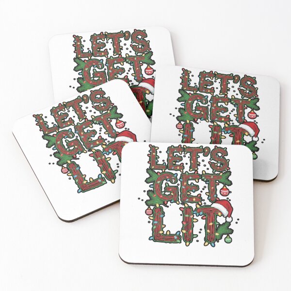 Item preview, Let's Get Lit- Funny Christmas  designed and sold by FitEnvy.