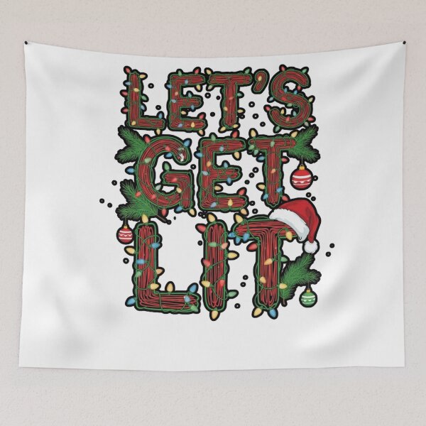 Item preview, Let's Get Lit- Funny Christmas  designed and sold by FitEnvy.