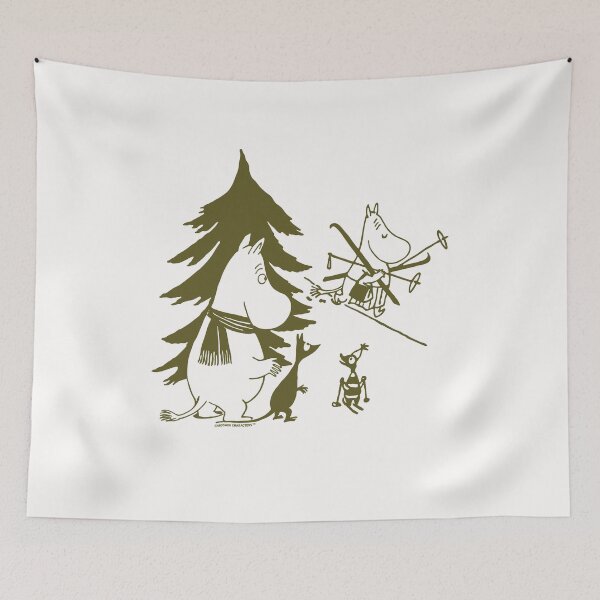 Item preview, Olive Moomintroll Winter Games Moominmamma Skiing designed and sold by MoominStore.