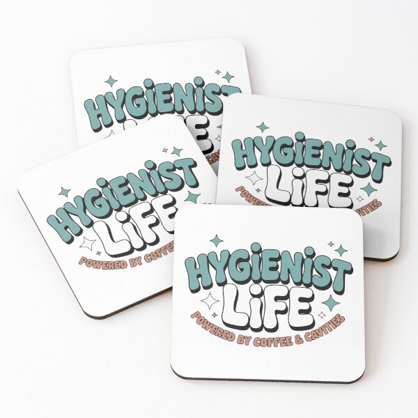 Item preview, Hygienist Life – Powered by Coffee & Cavities Funny Quote designed and sold by Skillform Studio.