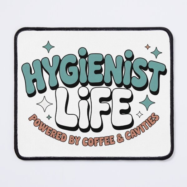 Item preview, Hygienist Life – Powered by Coffee & Cavities Funny Quote designed and sold by Skillform Studio.