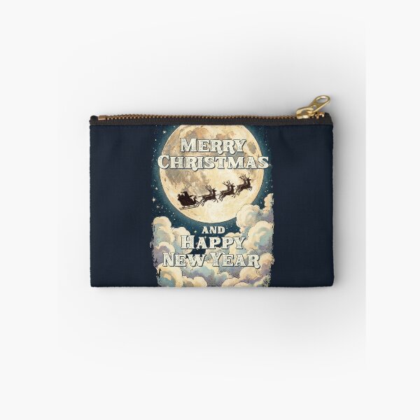 Item preview, Vintage Christmas Santa Sleigh Through the Moon designed and sold by KAI-Studio.