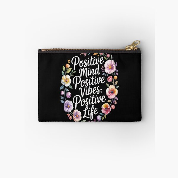 Item preview, Positive Mind Vibe Life Happy Thoughts Good Quotes Flower designed and sold by kakashinn.