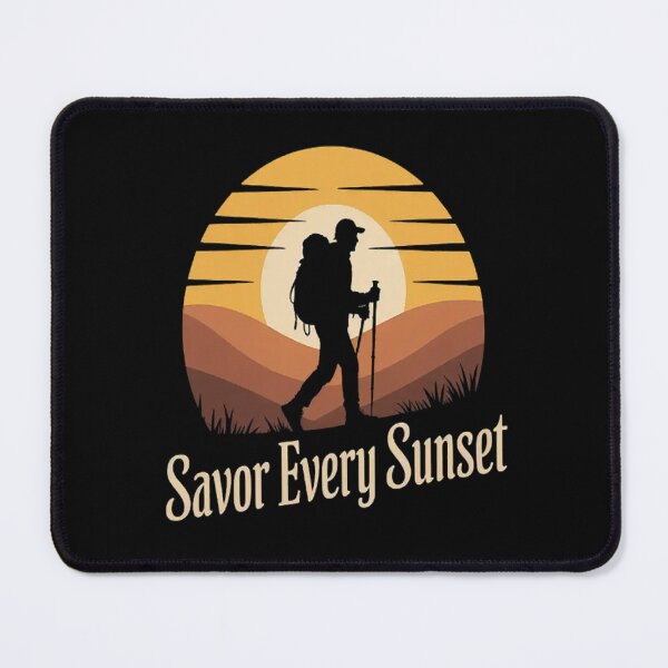 Item preview, Sunset Wanderer Savor Every Sunset Hiking Adventure designed and sold by brinbotty.