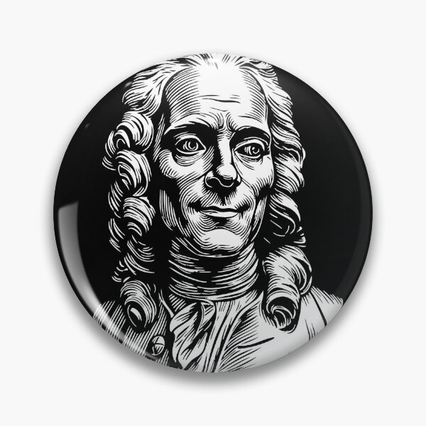 Artikelvorschau, Voltaire-Porträt entworfen und verkauft von close-up.biz.