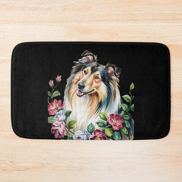 Item preview, Rough Collie Dog Floral  designed and sold by MarryIsMonth.