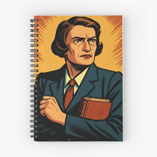 Item preview, Ayn Rand | Comics style - Cartoon designed and sold by ComicsFactory.