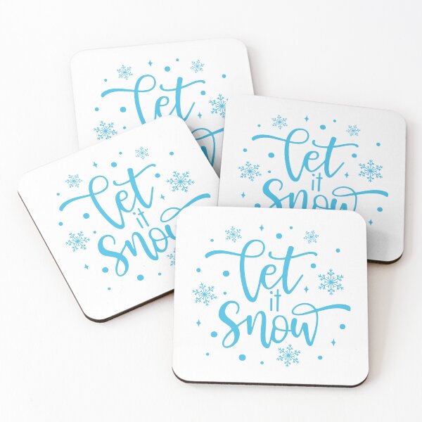 Item preview, let It Snow - Winter Saying designed and sold by Julza Art.