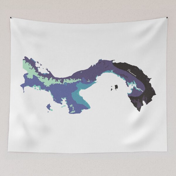 Item preview, Sketching Color Into the Earth - Panama designed and sold by AceMaps7.