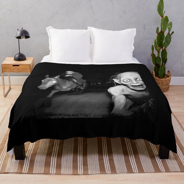 Item preview, Gandalf Chasing Gollum Funny Hobbit Meme designed and sold by DebbieEganCo.