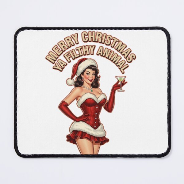 Item preview, Merry Christmas Ya Filthy Animal- Funny Christmas designed and sold by FitEnvy.