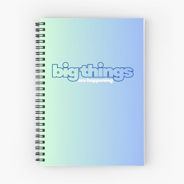 Item preview, Blue Ombre "Big Things are Happening" notebook cover designed and sold by kayleerome3.