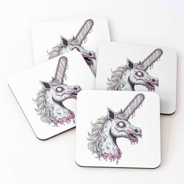 Item preview, Unicorn Chainsaw Zombie designed and sold by Gkinoki.