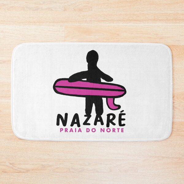 Item preview, Pink Nazaré Praia do Norte Surfer – Minimal Hand Drawn Big Wave Surf Illustration from Portugal designed and sold by Tropical Blood.