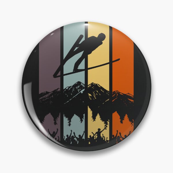 Item preview, Ski Jumping Retro  designed and sold by Anniko Art Studio.