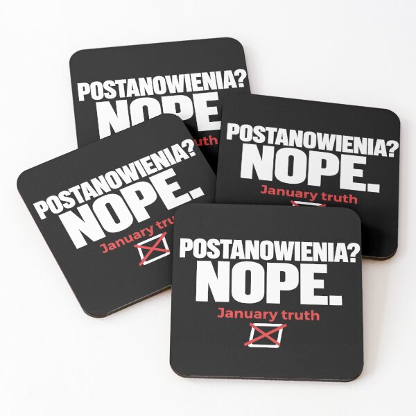 Item preview, Postanowienia? Nope. January truth﻿ – Anti‑Resolution Polish Project designed and sold by PunchText designs.