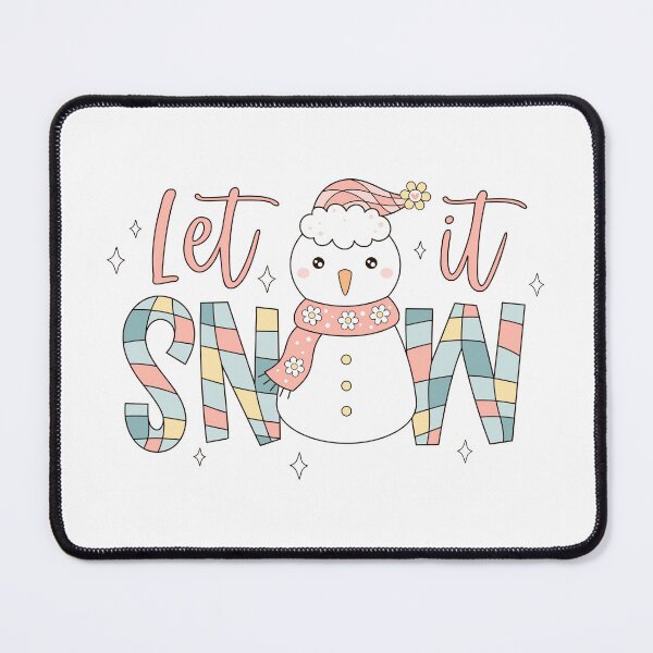 Item preview, Let It Snow - Retro Christmas Snowman Design designed and sold by Julza Art.