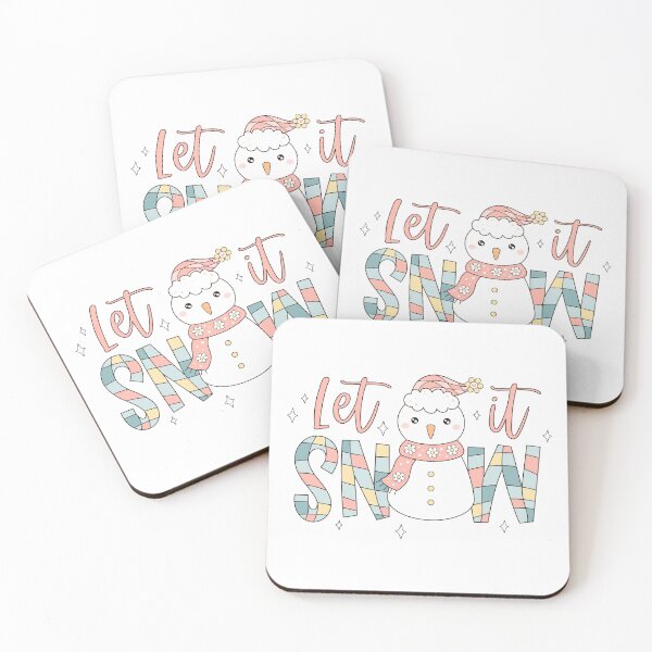 Item preview, Let It Snow - Retro Christmas Snowman Design designed and sold by Julza Art.