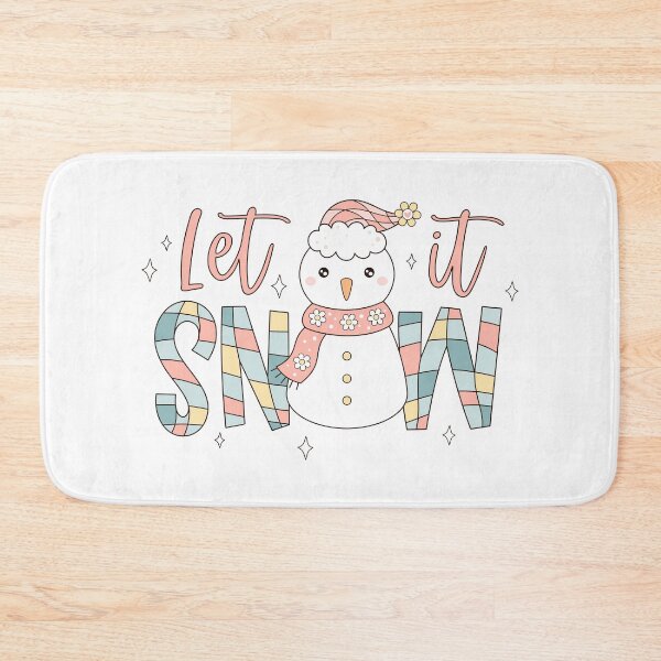 Item preview, Let It Snow - Retro Christmas Snowman Design designed and sold by Julza Art.