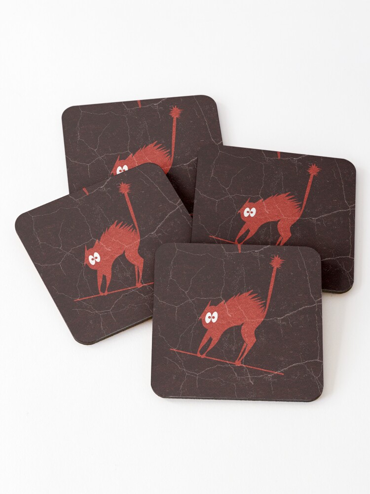 Thumbnail 1 of 5, Coasters (Set of 4), In Shock designed and sold by Juliettscreate.