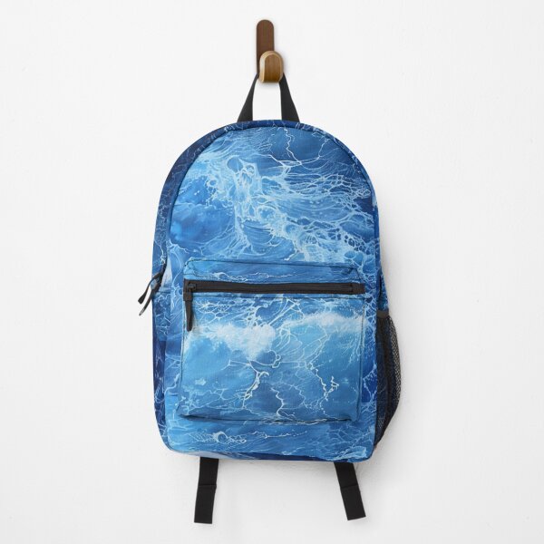 Item preview, Deep Blue Sea Ocean Waves Spray Deep Sea Saltwater Fish designed and sold by G-M-Designs.