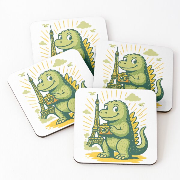 Item preview, Cute Retro Monster in Paris designed and sold by NatureStyle555.