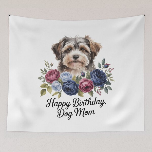Item preview, Shih-Poo Dog Mom Floral  designed and sold by PowAcademy.
