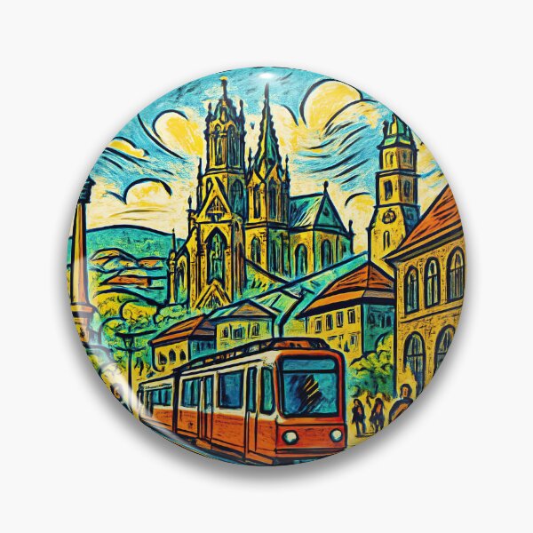 Item preview, Baden-Württemberg, city | Comics style - Cartoon designed and sold by ComicsFactory.