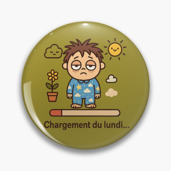 Item preview, Monday Loading – Sleepy Cartoon Mood designed and sold by Jebehlo.