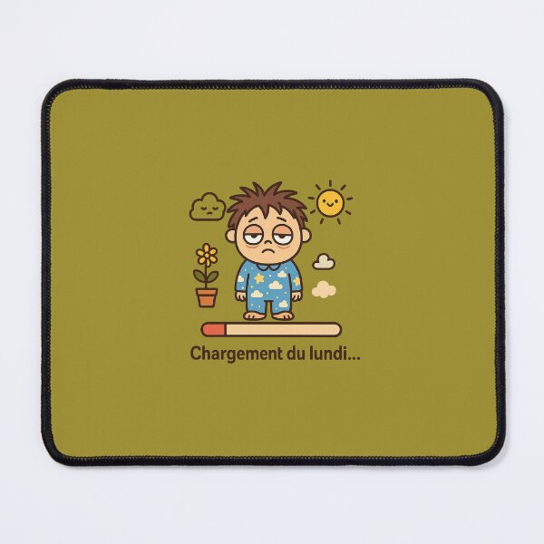 Item preview, Monday Loading – Sleepy Cartoon Mood designed and sold by Jebehlo.