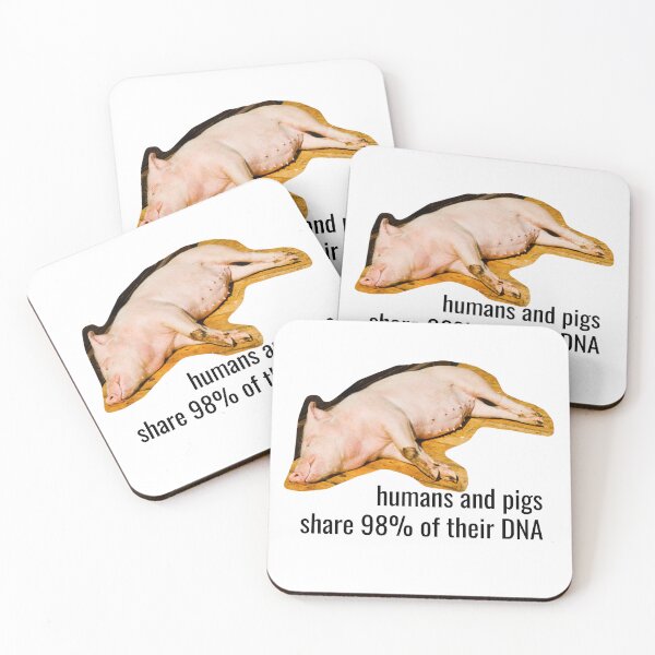Item preview, Humans and pigs share 98% of their DNA designed and sold by valovic.