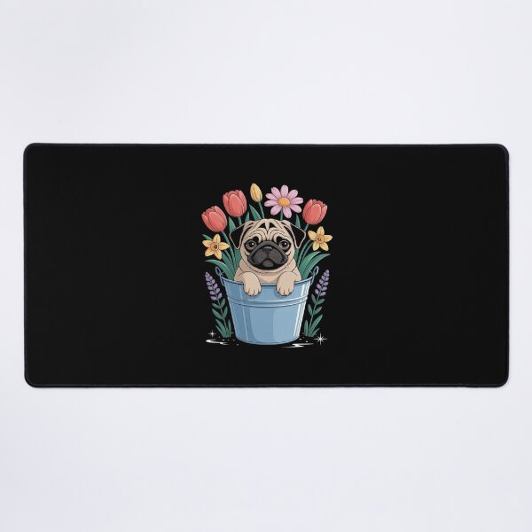 Item preview, Spring Floral Pug - Dog Owner Pet Trainer Animal Puppy Lover Men Women Kids designed and sold by PowAcademy.