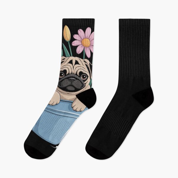 Item preview, Spring Floral Pug - Dog Owner Pet Trainer Animal Puppy Lover Men Women Kids  designed and sold by PowAcademy.