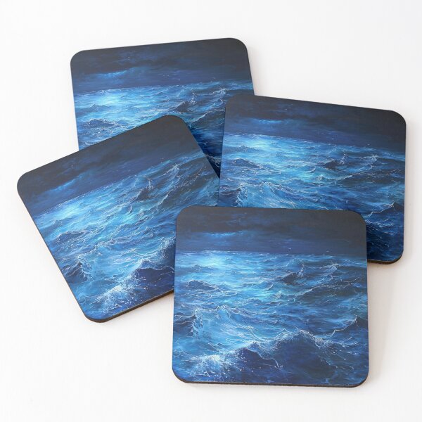 Item preview, Deep Blue Sea Ocean Waves Spray Deep Sea Saltwater World Oceans designed and sold by G-M-Designs.