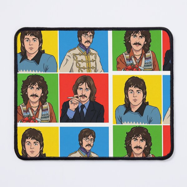 Item preview, The Beatles Cartoon Portraits designed and sold by MattBStickers.