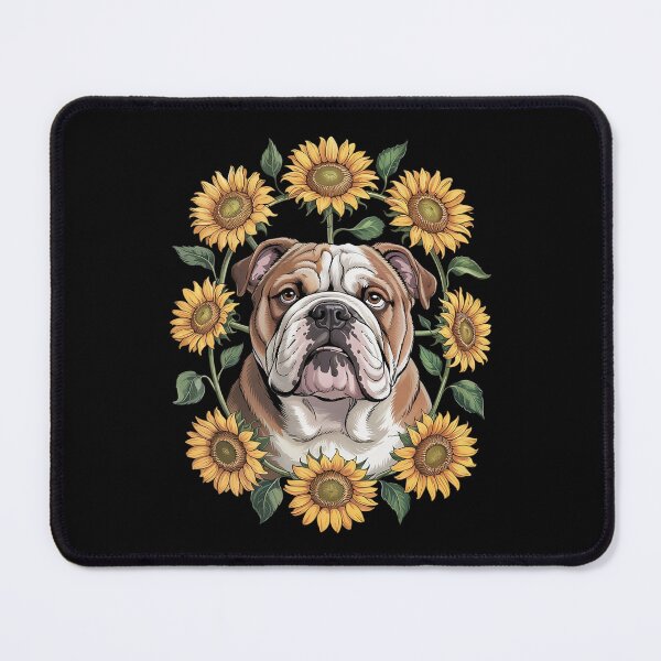 Item preview, Sunflower English Bulldog Dog Flower Gardening Floral1 designed and sold by MathisBellanger.