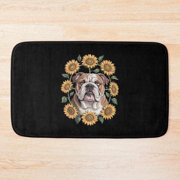 Item preview, Sunflower English Bulldog Dog Flower Gardening Floral1  designed and sold by MathisBellanger.