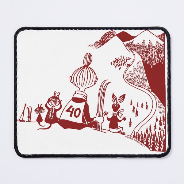 Item preview, Red Mymble & Co Skiing Moomin Winter Games Sports designed and sold by MoominStore.