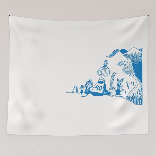 Item preview, Blue Mymble & Co Skiing Moomin Winter Games Sports designed and sold by MoominStore.