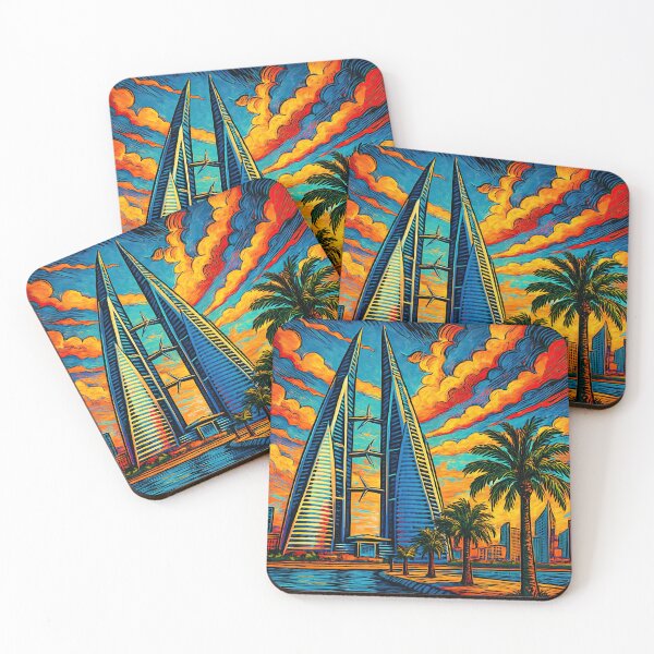 Item preview, Bahrain landscape | Comics style - Cartoon designed and sold by ComicsFactory.