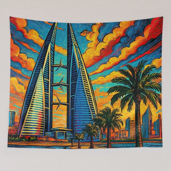 Item preview, Bahrain landscape | Comics style - Cartoon designed and sold by ComicsFactory.