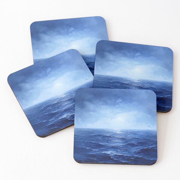 Item preview, Deep Blue Sea Ocean Waves Spray Deep Sea Saltwater World Oceans designed and sold by G-M-Designs.