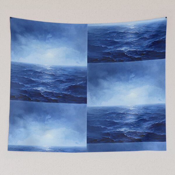 Item preview, Deep Blue Sea Ocean Waves Spray Deep Sea Saltwater World Oceans designed and sold by G-M-Designs.