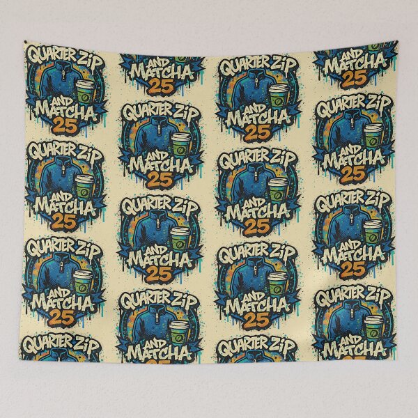 Item preview, Quarter Zip and Matcha 25 - Graffiti designed and sold by Mog Mog Eatalot – Tokyo x A’dam Mashup.