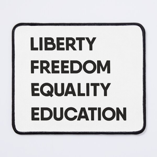 Item preview, Liberty freedom Equality Education - Rights designed and sold by Think4Prints.