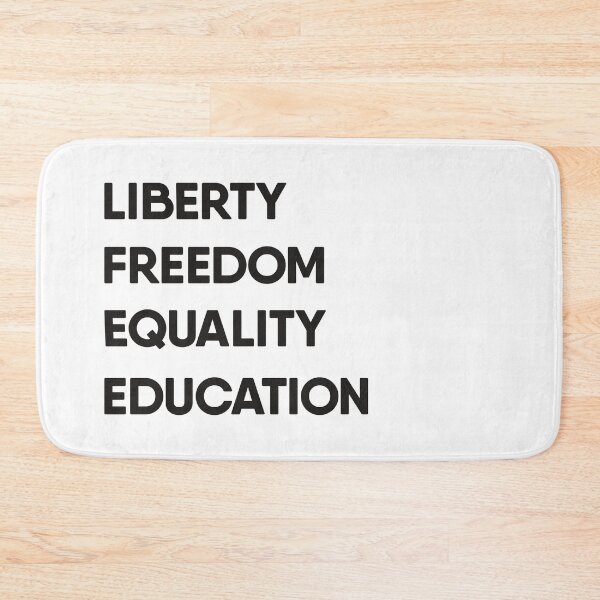 Item preview, Liberty freedom Equality Education - Rights designed and sold by Think4Prints.